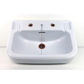 Altes Waschbecken, Porzellan, mit Stöpsel...