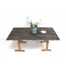 Tischplatte aus historischen Eichenholzdielen