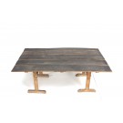 Tischplatte aus historischen Eichenholzdielen