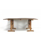 Tischplatte aus historischen Eichenholzdielen