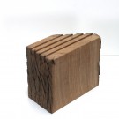 Display aus Altholz für Prospekte