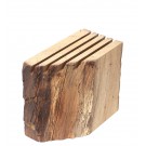 Display aus Altholz für Prospekte