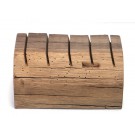 Altholzständer für Visitenkarten und Prospekte