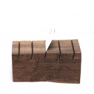 Altholzständer für Visitenkarten und Prospekte