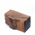 Display aus historischem Eichenholz, geölt