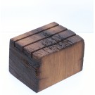 Altholzständer für Visitenkarten und Prospekte, geölt