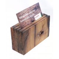 Visitenkartenständer mit zwei Originalen Seiten