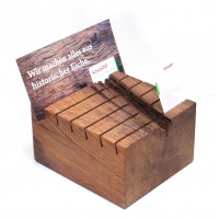 Sehr massiver Prospekthalter / Visitenkartenständer