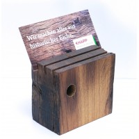 Visitenkartenständer aus Alteiche geölt