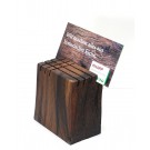 Prospektständer aus Alteiche mit schöner Musterung