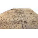 Leicht geschüsselte antike Eichenbohle