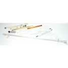 Thermometer, Glasstäbe und Pipetten