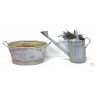 Wanne und Gießkanne aus Zink