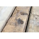 Eine Palette schmale, historische Eichenbretter