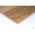 Gespachtelt, geölt und geschliffen oder gebürstet: Maßgefertigte Tischplatte Eiche Altholz