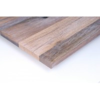 Hell geölt und geschliffen oder gebürstet: Maßgefertigte Tischplatte Eiche Altholz