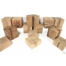 Klötze aus Altholz gesägt