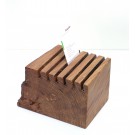 Visitenkartenständer aus alter Eiche, geölt