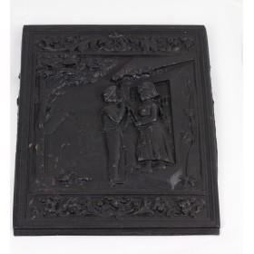 Gusseiserne Ofenplatte Nr. 1