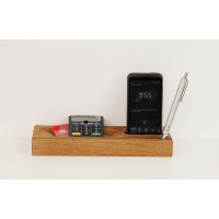 Handyhalter aus antikem Eichenholz Nr. 4