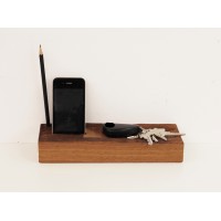 Handyhalter aus antikem Eichenholz Nr. 5